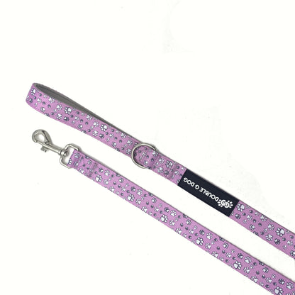 Lilac Paw Love - Double G Dog 5ft Leash - Double G Dog 